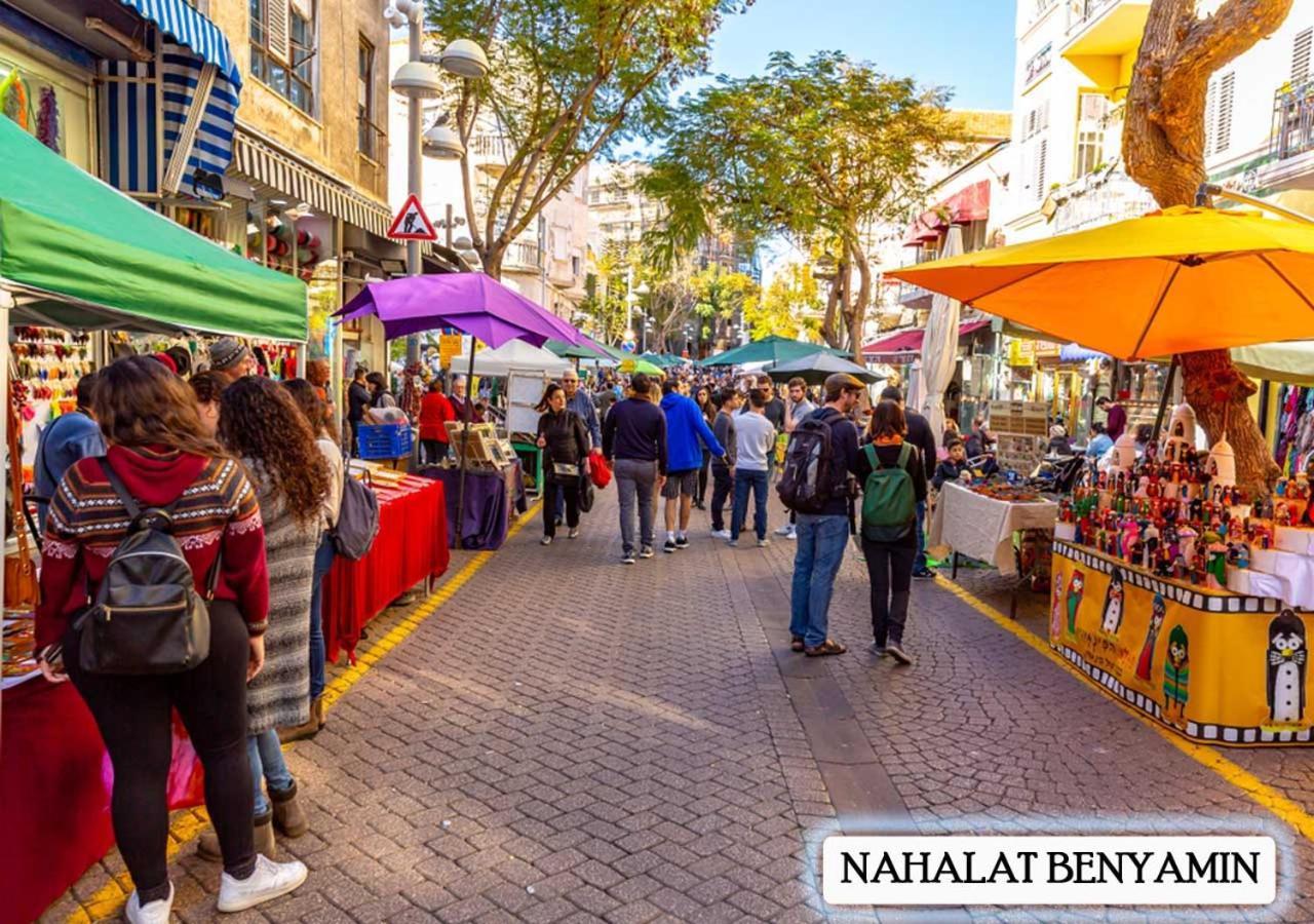 Tel-Aviv Center, Near The Beach, Terrace, 2 People Exterior foto